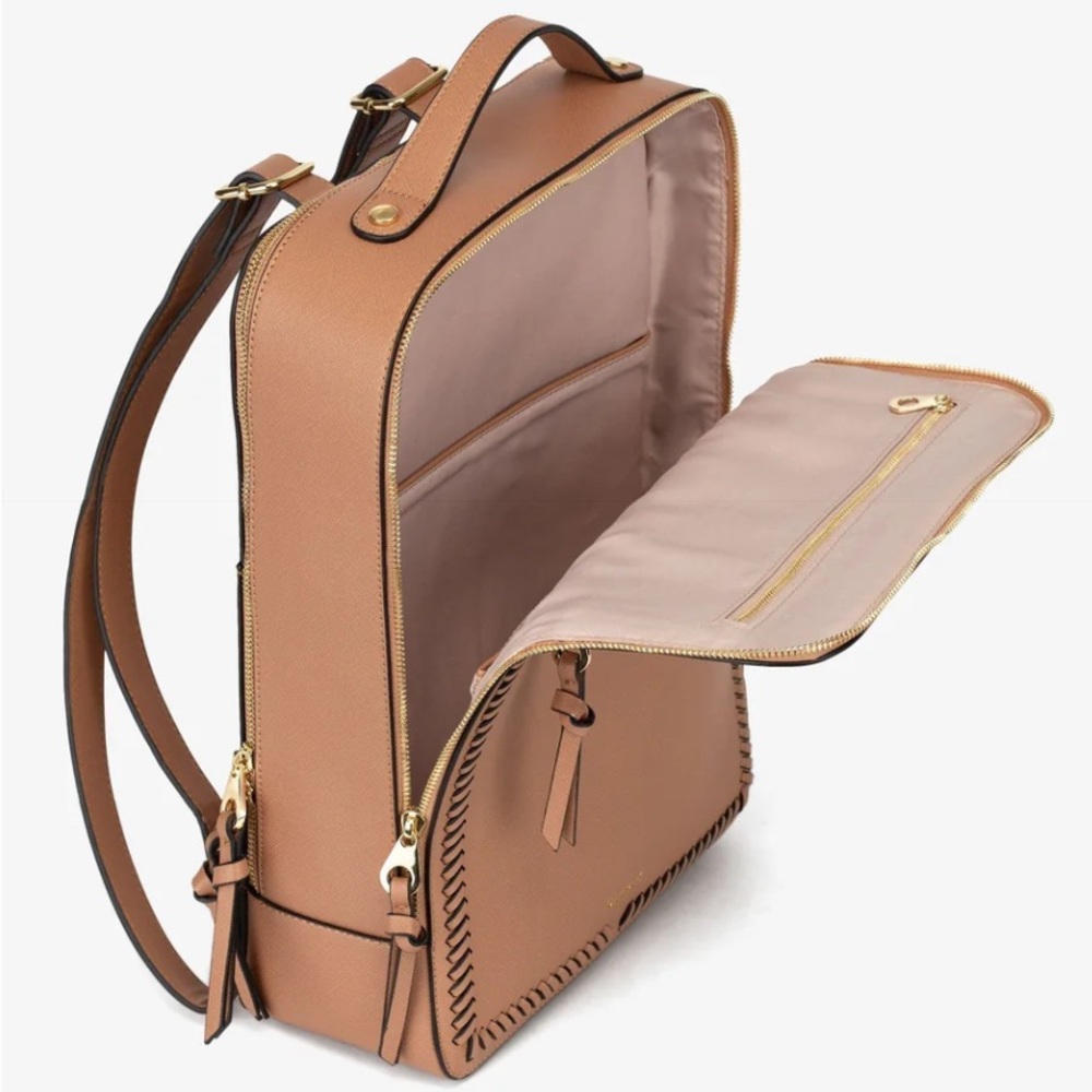 Calpak Caramel Backpack with Stitch Detail-EXCELLENT CONDITION! - Picture 15 of 16